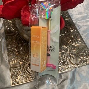 🌹NEW EELHOE SUNSCREEN SHAPING POWDER w/ PROFESSIONAL MUMUSO EYE SHADOW BRUSH